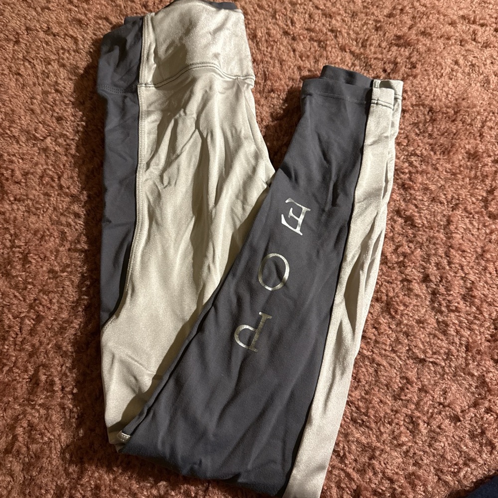 Gray and Cream Leggings